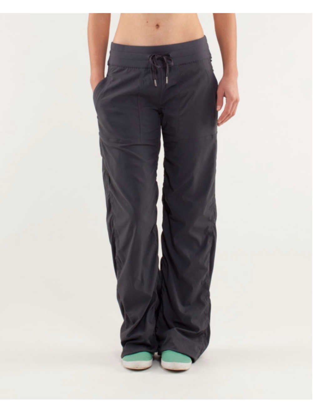 Lululemon Dance Studio Pant II Womens 6 Gray Unlined Straight Leg 33” Inseam